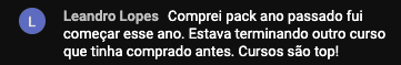 Depoimento autêntico de aluno, print 7